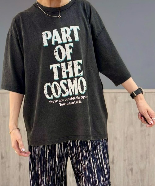 Right-on(ライトオン)の「【HONEYSUCKLE ROSE】【店舗で人気】アシッド加工プリントTシャツ(リラックスシルエット)(Tシャツ/カットソー・レディース・オフホワイト/ブルー/ダークグレー/その他1・L/M)」の10枚目の写真