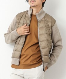TAION（タイオン）の「【TAION/タイオン】別注HI NECK DOWN JKT WITH SLEEVE KNIT 25AW（ブルゾン）」