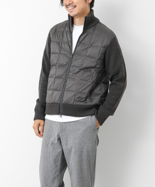TAION（タイオン）の「【TAION/タイオン】別注HI NECK DOWN JKT WITH SLEEVE KNIT 25AW（ブルゾン・メンズ・ブラック/カーキ/チャコールグレー/ネイビー・L/M/XXL/XL）」の15枚目の写真