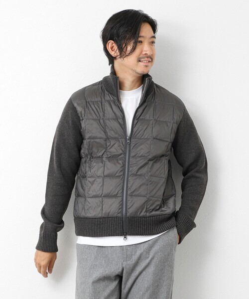 TAION（タイオン）の「【TAION/タイオン】別注HI NECK DOWN JKT WITH SLEEVE KNIT 25AW（ブルゾン・メンズ・ブラック/カーキ/チャコールグレー/ネイビー・L/M/XXL/XL）」の17枚目の写真