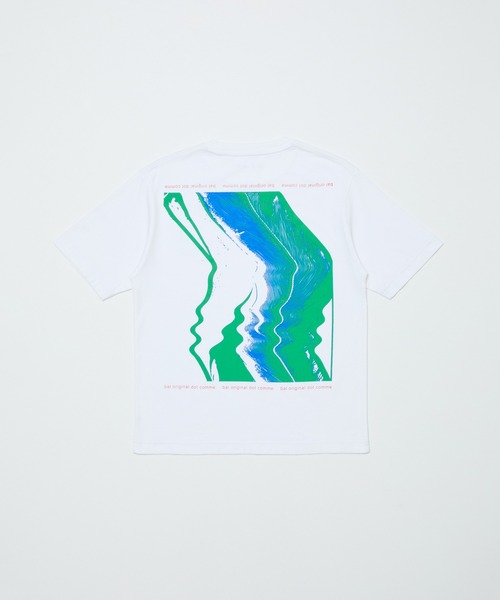 bal(バル)の「wave and clouds2(Tシャツ/カットソー・メンズ・ホワイト/グレー/ブラック・3/2/1)」の1枚目の写真