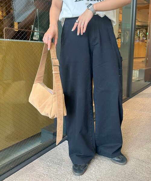 DISCOAT（ディスコート）の「【ユニセックス】ツイルペインターパンツ（チノパンツ・レディース・ブラック/ベージュ・SMALL/MEDIUM）」の4枚目の写真