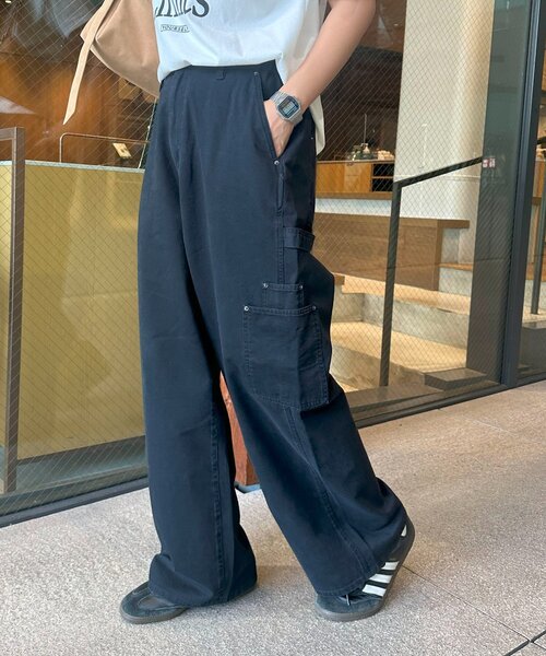 DISCOAT（ディスコート）の「【ユニセックス】ツイルペインターパンツ（チノパンツ・レディース・ブラック/ベージュ・SMALL/MEDIUM）」の5枚目の写真