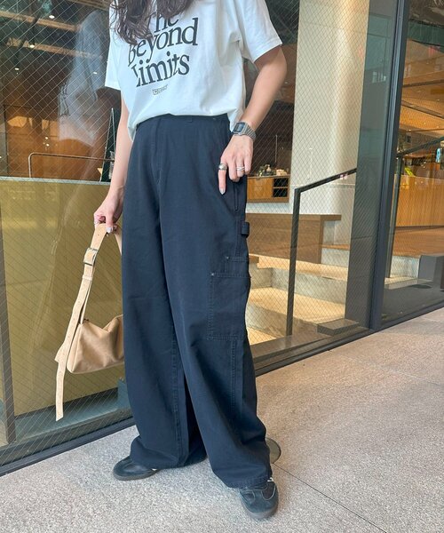 DISCOAT（ディスコート）の「【ユニセックス】ツイルペインターパンツ（チノパンツ・レディース・ブラック/ベージュ・SMALL/MEDIUM）」の6枚目の写真