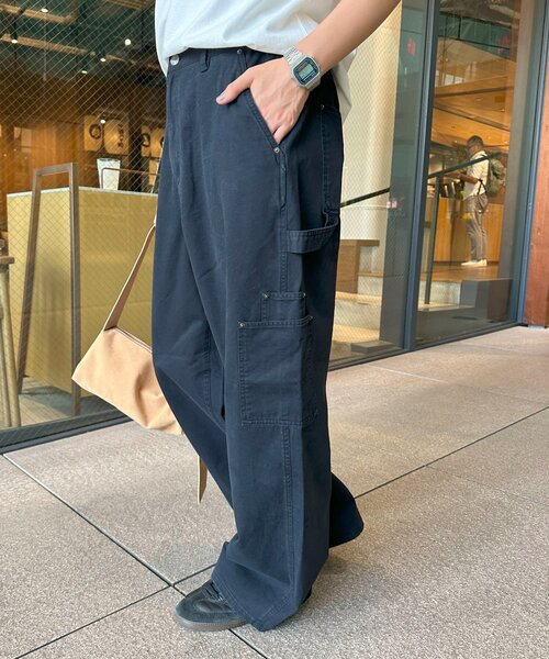 DISCOAT（ディスコート）の「【ユニセックス】ツイルペインターパンツ（チノパンツ・レディース・ブラック/ベージュ・SMALL/MEDIUM）」の7枚目の写真