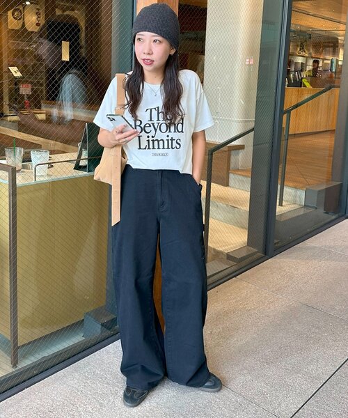 DISCOAT（ディスコート）の「【ユニセックス】ツイルペインターパンツ（チノパンツ・レディース・ブラック/ベージュ・SMALL/MEDIUM）」の12枚目の写真