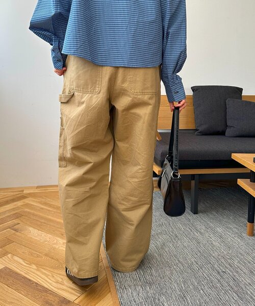 DISCOAT（ディスコート）の「【ユニセックス】ツイルペインターパンツ（チノパンツ・レディース・ブラック/ベージュ・SMALL/MEDIUM）」の17枚目の写真
