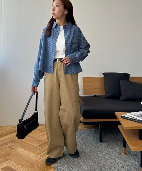 DISCOAT（ディスコート）の「【ユニセックス】ツイルペインターパンツ（チノパンツ・レディース・ブラック/ベージュ・SMALL/MEDIUM）」の18枚目の写真