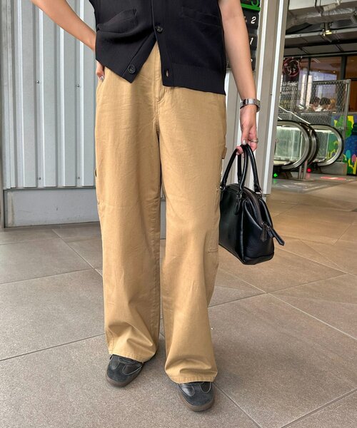 DISCOAT（ディスコート）の「【ユニセックス】ツイルペインターパンツ（チノパンツ・レディース・ブラック/ベージュ・SMALL/MEDIUM）」の19枚目の写真