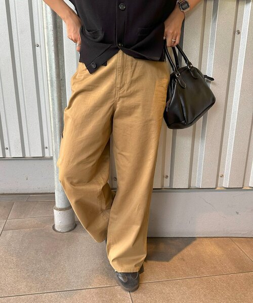 DISCOAT（ディスコート）の「【ユニセックス】ツイルペインターパンツ（チノパンツ・レディース・ブラック/ベージュ・SMALL/MEDIUM）」の20枚目の写真