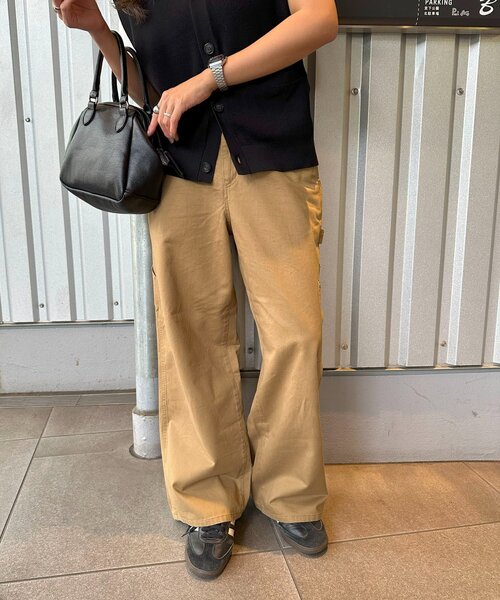 DISCOAT（ディスコート）の「【ユニセックス】ツイルペインターパンツ（チノパンツ・レディース・ブラック/ベージュ・SMALL/MEDIUM）」の21枚目の写真