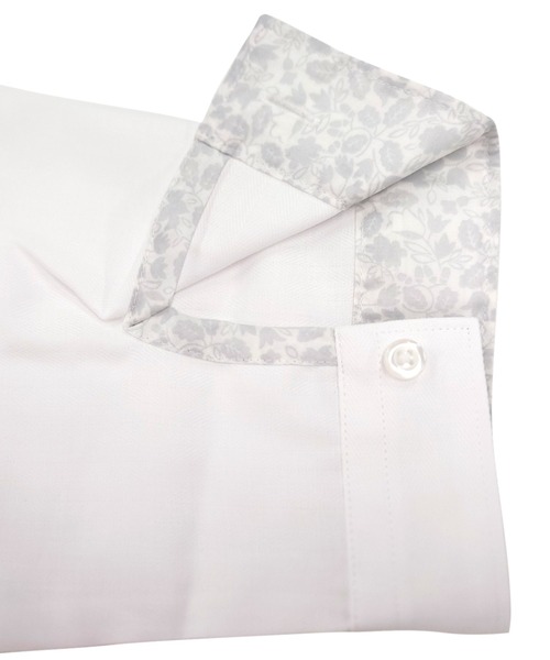 TOKYO SHIRTS(トウキョウシャツ)の「【透け防止】 形態安定ノーアイロン ワイド 7分袖ビジネスワイシャツ(ビジネスシャツ・レディース・ホワイト・S/M/L/LL/XL)」の5枚目の写真