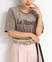 NOLLEY’S | シアートリコットベロアプリントTシャツ(Tシャツ/カットソー)