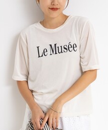 NOLLEY’S | シアートリコットベロアプリントTシャツ(Tシャツ/カットソー)