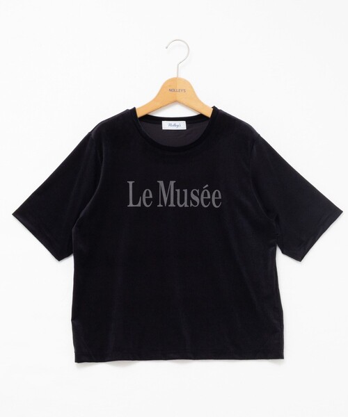 NOLLEY’S（ノーリーズ）の「シアートリコットベロアプリントTシャツ（Tシャツ/カットソー・レディース・キナリ/カーキ/ブラック・38）」の11枚目の写真