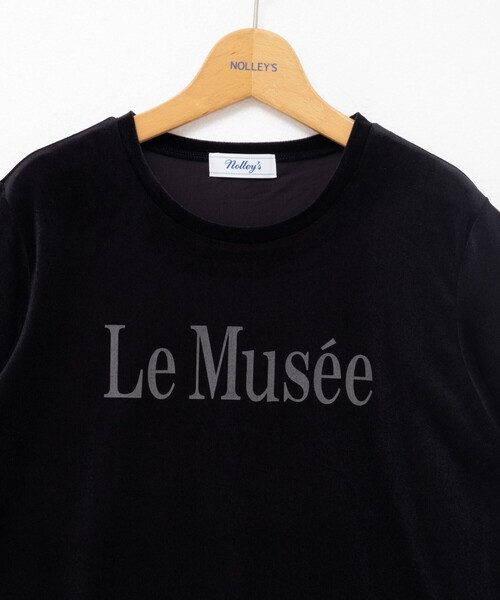 NOLLEY’S（ノーリーズ）の「シアートリコットベロアプリントTシャツ（Tシャツ/カットソー・レディース・キナリ/カーキ/ブラック・38）」の12枚目の写真
