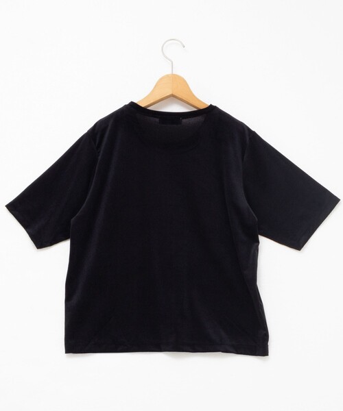 NOLLEY’S（ノーリーズ）の「シアートリコットベロアプリントTシャツ（Tシャツ/カットソー・レディース・キナリ/カーキ/ブラック・38）」の15枚目の写真