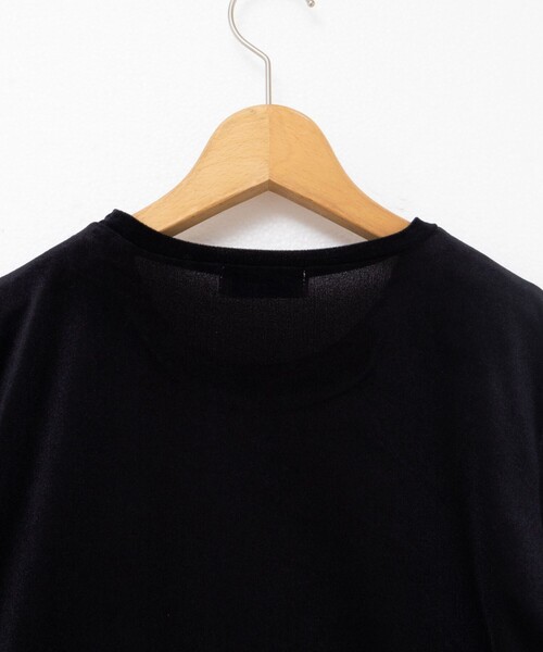 NOLLEY’S（ノーリーズ）の「シアートリコットベロアプリントTシャツ（Tシャツ/カットソー・レディース・キナリ/カーキ/ブラック・38）」の16枚目の写真