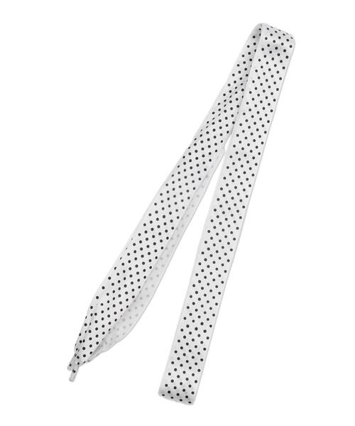 WEGO（ウィゴー）の「WEGO/ドット柄サテンシューレース（シューズ小物/雑貨・レディース・ブラック/ホワイト・FREE）」の6枚目の写真