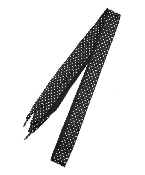 WEGO（ウィゴー）の「WEGO/ドット柄サテンシューレース（シューズ小物/雑貨・レディース・ブラック/ホワイト・FREE）」の7枚目の写真