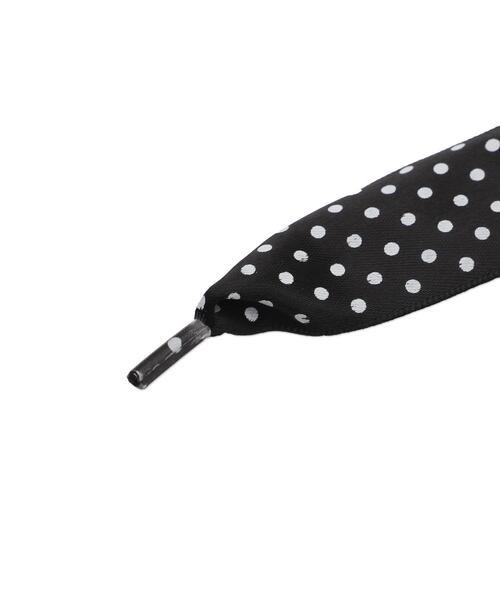 WEGO（ウィゴー）の「WEGO/ドット柄サテンシューレース（シューズ小物/雑貨・レディース・ブラック/ホワイト・FREE）」の9枚目の写真