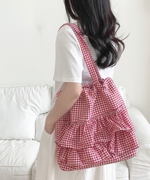 frunco | 【ZOZO限定】ギンガムチェックフリルトートバッグ(トートバッグ)