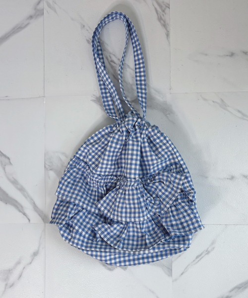 frunco(フランコ)の「【ZOZO限定】ギンガムチェックフリルトートバッグ(トートバッグ・レディース・ブラック/ピンク/レッド/ブルー・FREE)」の21枚目の写真