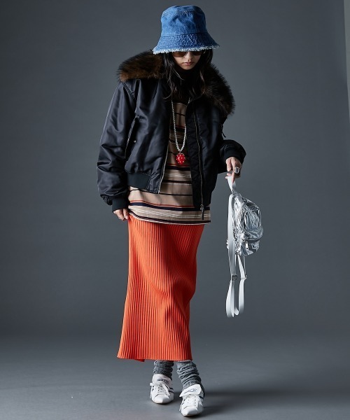 GEVS.(ジェイヴィス)の「綿100%マルチボーダーロングスリーブTシャツ<大きいサイズ有>GEVS.(Tシャツ/カットソー・レディース・ブラック系/ベージュ系・5L/4L/3L/LL/L/M)」の4枚目の写真