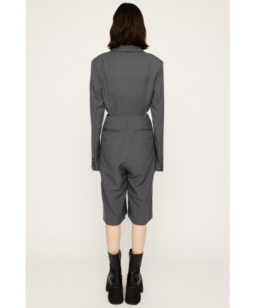 SLY(スライ)の「CUT OUT TAILORED JUMP SUIT カットアウト テイラード ジャンプスーツ 秋服(つなぎ/オールインワン・レディース・ブラック/杢グレー・FREE)」の8枚目の写真