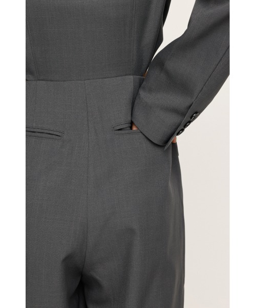 SLY(スライ)の「CUT OUT TAILORED JUMP SUIT カットアウト テイラード ジャンプスーツ 秋服(つなぎ/オールインワン・レディース・ブラック/杢グレー・FREE)」の11枚目の写真