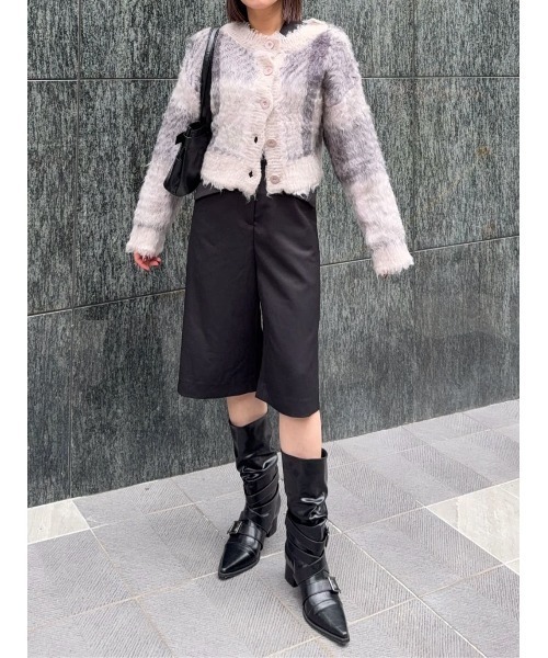 SLY(スライ)の「CUT OUT TAILORED JUMP SUIT カットアウト テイラード ジャンプスーツ 秋服(つなぎ/オールインワン・レディース・ブラック/杢グレー・FREE)」の15枚目の写真