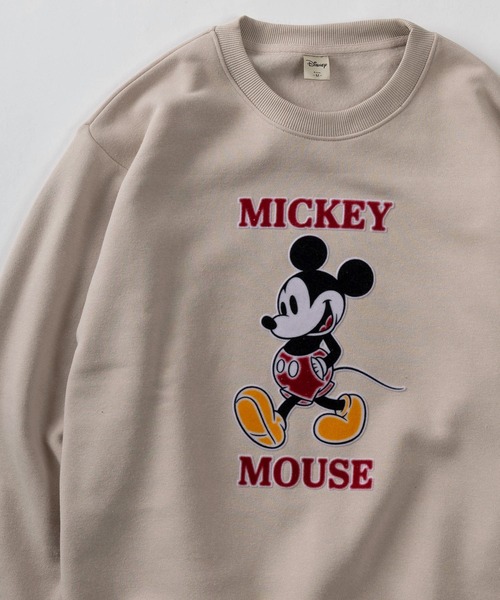 Disney（ディズニー）の「【71】【Disney/ディズニー】ミッキーマウス/ベイマックス アップリケ & 刺繍デザイン 裏起毛 スウェット（スウェット・レディース・ネイビー/ベージュ/ホワイト/ライトグレー/アッシュグレー/オフホワイト/ブルー/ダークグレー/ブラック/チャコールグレー・M/L/XL）」の8枚目の写真