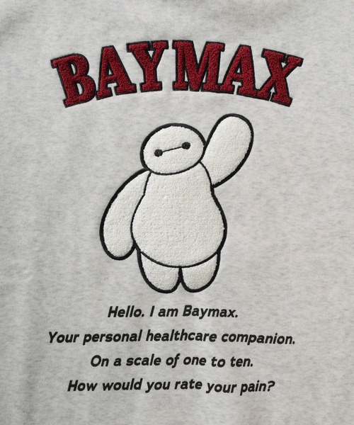 Disney（ディズニー）の「【71】【Disney/ディズニー】ミッキーマウス/ベイマックス アップリケ & 刺繍デザイン 裏起毛 スウェット（スウェット・レディース・ネイビー/ベージュ/ホワイト/ライトグレー/アッシュグレー/オフホワイト/ブルー/ダークグレー/ブラック/チャコールグレー・M/L/XL）」の18枚目の写真