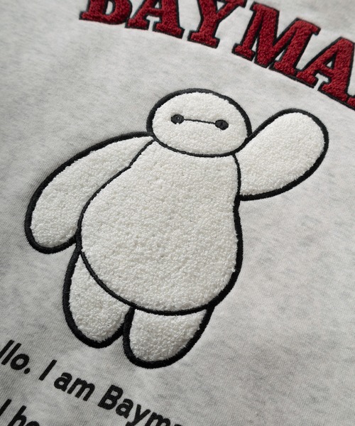 Disney（ディズニー）の「【71】【Disney/ディズニー】ミッキーマウス/ベイマックス アップリケ & 刺繍デザイン 裏起毛 スウェット（スウェット・レディース・ネイビー/ベージュ/ホワイト/ライトグレー/アッシュグレー/オフホワイト/ブルー/ダークグレー/ブラック/チャコールグレー・M/L/XL）」の19枚目の写真