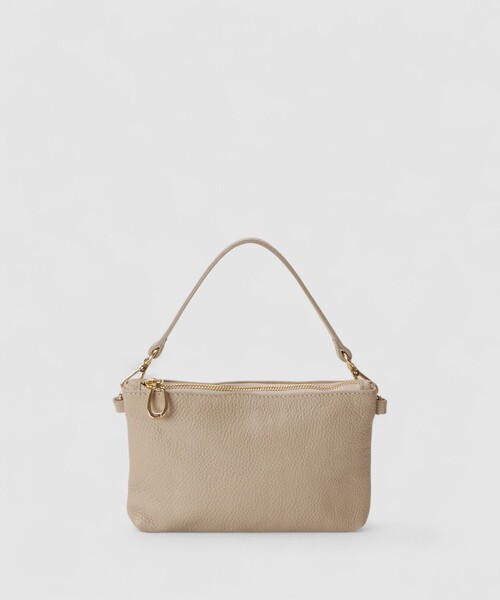 ANAYI（アナイ）の「◇シュリンクレザーバケットショルダーバッグ（トートバッグ・レディース・グレイッシュベージュ/キャメル・FREE）」の4枚目の写真