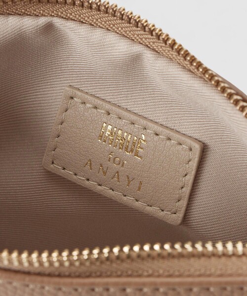 ANAYI（アナイ）の「◇シュリンクレザーバケットショルダーバッグ（トートバッグ・レディース・グレイッシュベージュ/キャメル・FREE）」の8枚目の写真