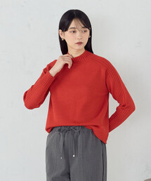 【ウォッシャブル】日本の色 ハイネックニット