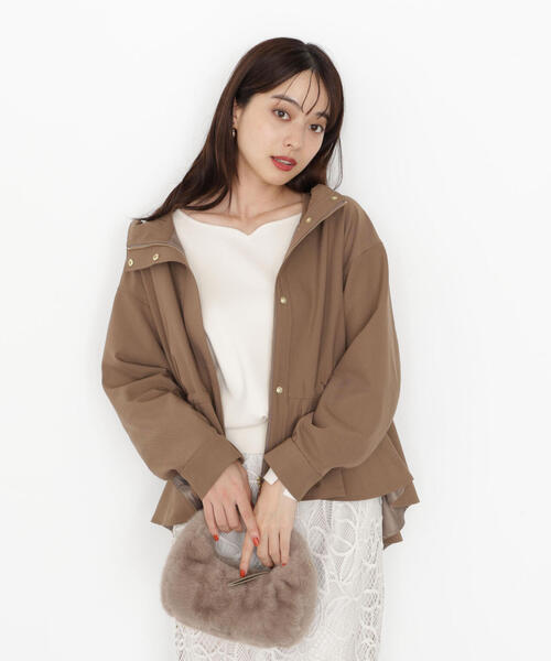 PROPORTION BODY DRESSING（プロポーションボディドレッシング）の「フード付きマウンテンパーカー / 1215255907（マウンテンパーカー・レディース・ピンク/ベージュ/ブラック/ブラウン・SMALL/MEDIUM）」の3枚目の写真