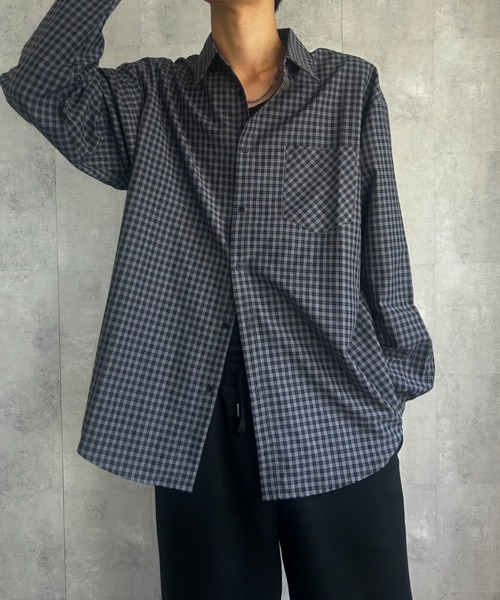 CREARE -LINO-(クレアーレリノ)の「〈ユニセックス商品〉ベーシック長袖チェックシャツ(シャツ/ブラウス・メンズ・キャメル/ブラック系その他・L/M)」の19枚目の写真