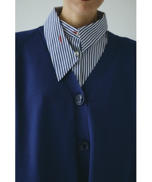 HeRIN.CYE（ヘリンドットサイ）の「Docking knit cardigan　　ドッキングニットカーディガン（カーディガン/ボレロ・レディース・ブラック/ブルー系その他3・FREE）」の10枚目の写真