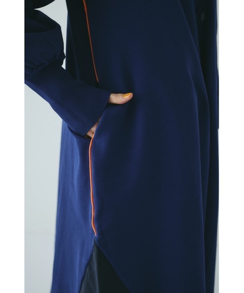 HeRIN.CYE（ヘリンドットサイ）の「Docking knit cardigan　　ドッキングニットカーディガン（カーディガン/ボレロ・レディース・ブラック/ブルー系その他3・FREE）」の14枚目の写真