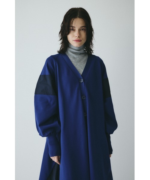 HeRIN.CYE（ヘリンドットサイ）の「Docking knit cardigan　　ドッキングニットカーディガン（カーディガン/ボレロ・レディース・ブラック/ブルー系その他3・FREE）」の8枚目の写真