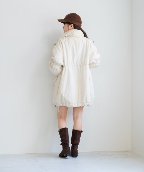 キャンディスリーブリバーシブルミドルコート（ダウンジャケット