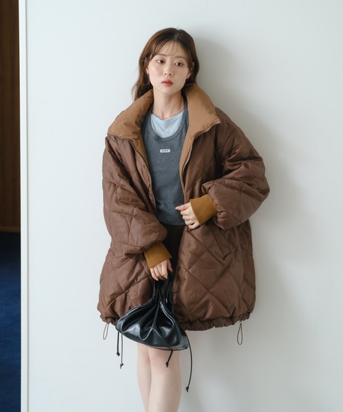 Kastane（カスタネ）の「キャンディスリーブリバーシブルミドルコート