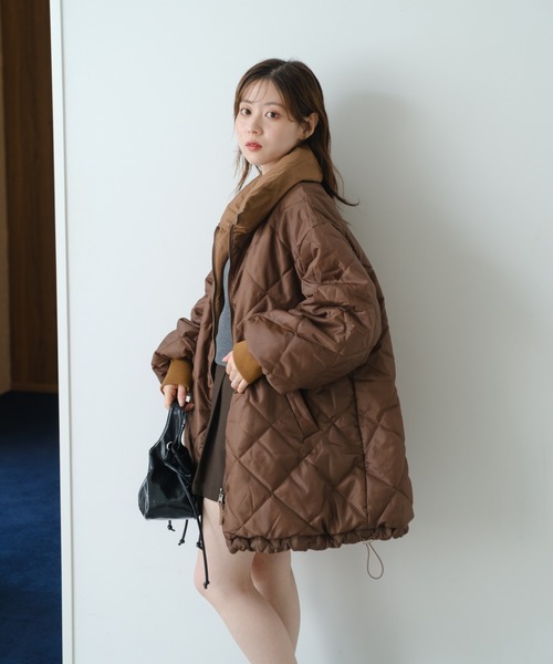 Kastane（カスタネ）の「キャンディスリーブリバーシブルミドルコート