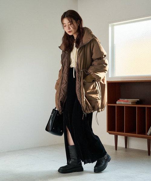 セール】キャンディスリーブリバーシブルミドルコート（ダウン