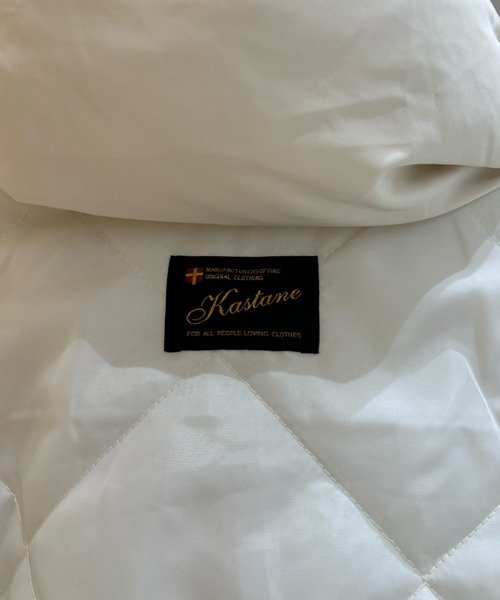 Kastane(カスタネ)の「*キャンディスリーブリバーシブルミドルコート(ダウンジャケット/コート・レディース・ブラック/ブラウン/アイボリー・FREE)」の5枚目の写真