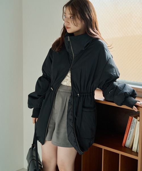 キャンディスリーブリバーシブルミドルコート（ダウンジャケット