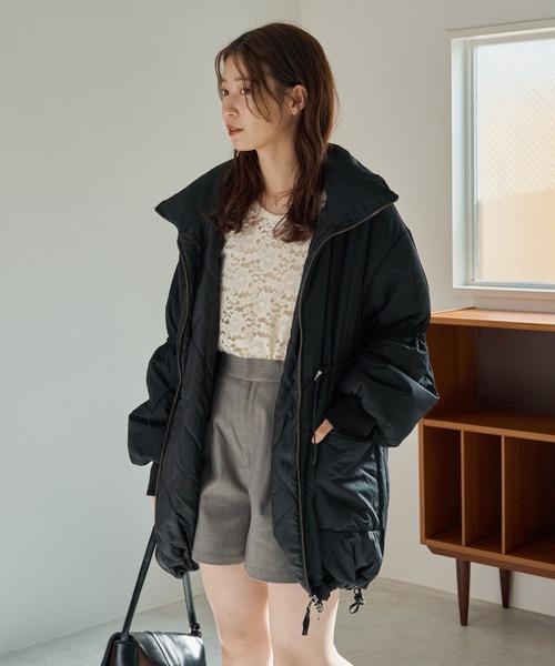 WEB先行】キャンディスリーブリバーシブルミドルコート（ダウン