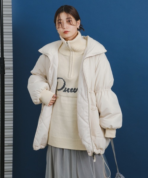 Kastane カスタネキャンディスリーブリバーシブルコートアイボリーM キャンディスリーブリバーシブルコート | Kastane(カスタネ